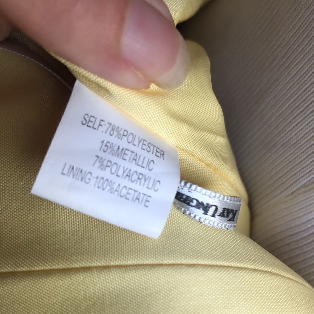 COPY - Kay Unger Gorgeous Pale Yellow Midi Cocktail Dress - Picture 12 of 12